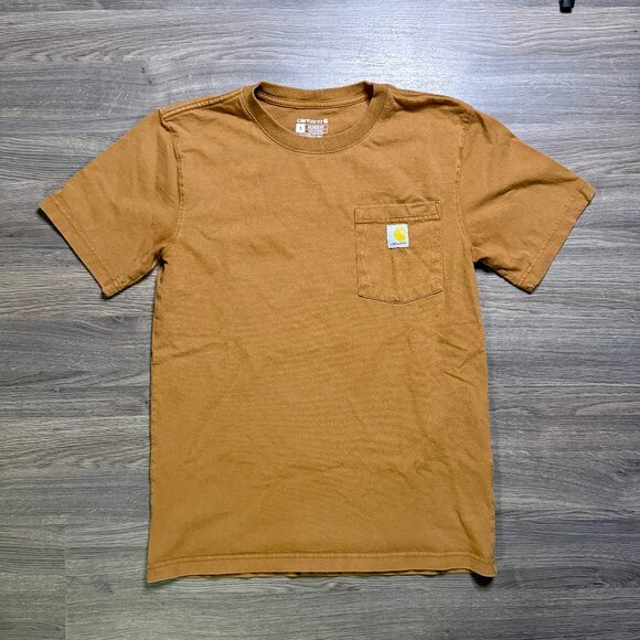Carhartt Men's Logo Pocket T-Shirt - Brown - Picture 2 of 6